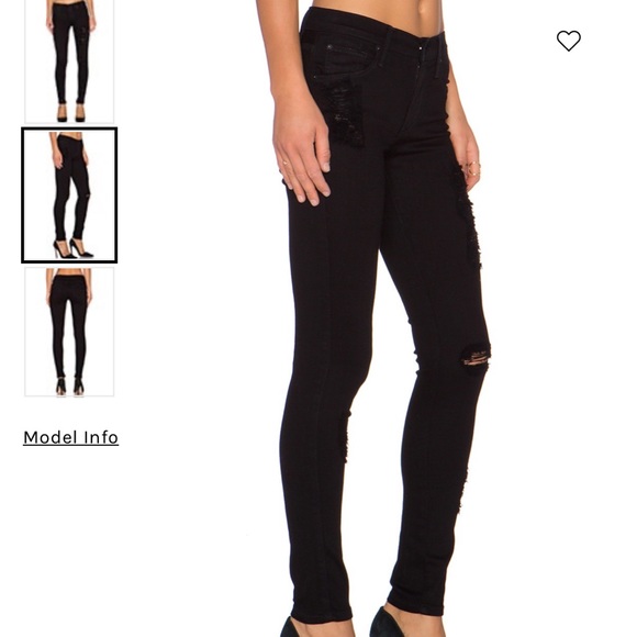 🖤 JAMES JEANS “Twiggy Slate Distressed Jeans”✨EUC - Picture 1 of 16